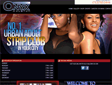 Tablet Screenshot of clubonyxhouston.com